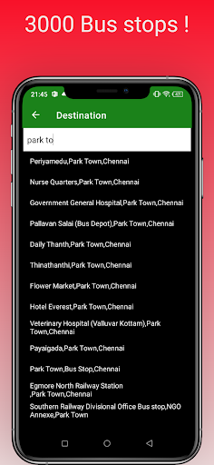 Chennai City Bus - Find Bus No