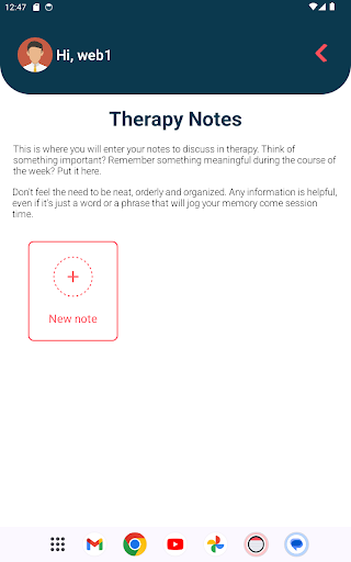 Notes for Therapy Screenshot