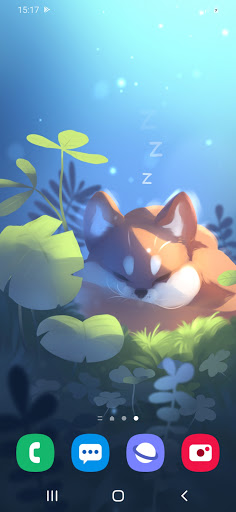 Android application Sleepy Fox Live Wallpaper screenshort