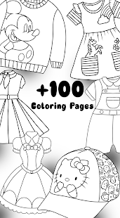 Glitter Dresses Coloring Book - Drawing pages