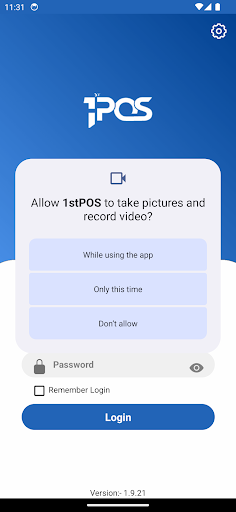 Android application 1stPOS screenshort