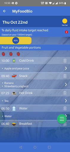 MyFoodBio: Food Diary & Stats Screen 2