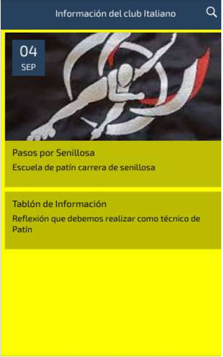 Android application Patín Carrera San Lorenzo screenshort