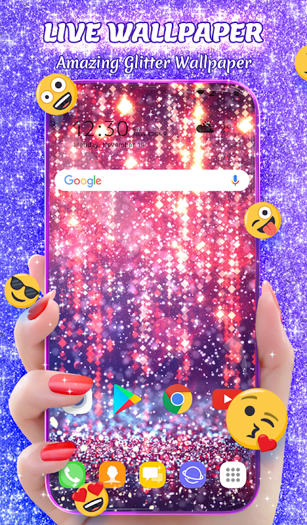 Crazy Glitter Wallpaper Theme - 5.10.45 - (Android)