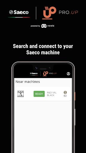 Android application Saeco PRO.UP screenshort
