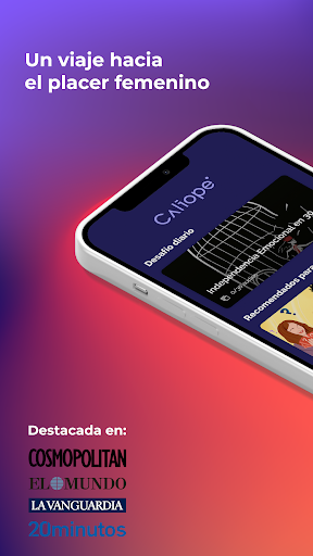Android application Caliope: Relatos para mujeres screenshort