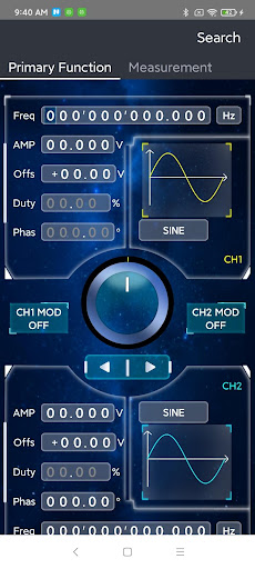 PSG9000 Signal Generator Screen 2