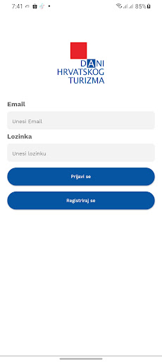 Android application Dani hrvatskog turizma screenshort