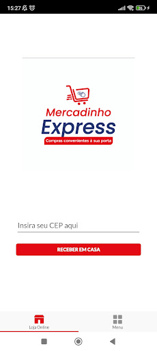 Android application Mercadinho Express screenshort