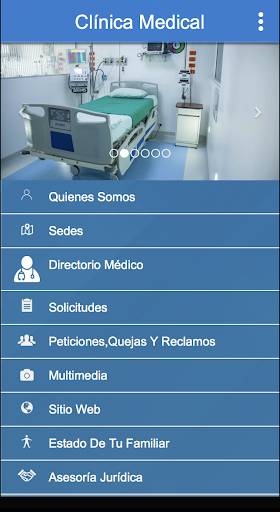 Clínica Medical App Screen 3