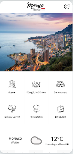Android application Monaco Guide screenshort