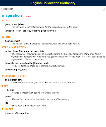 English Collocation Dictionary