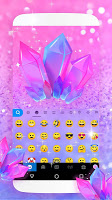 screenshot of Purple Crystal Keyboard Theme
