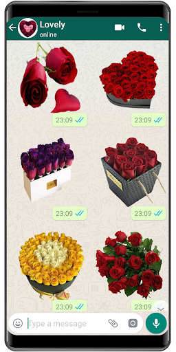 WASticker All Flowers Stickers Screen 2