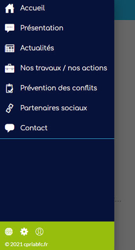Android application CPRIA Bourgogne Franche Comté screenshort