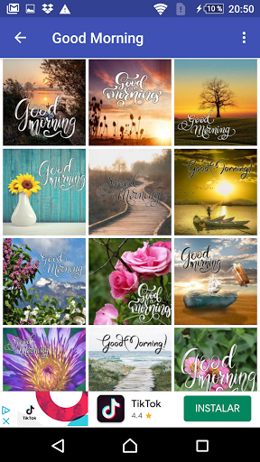 Android application HAPPY DAWN MORNING screenshort