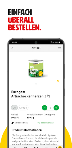 Android application Eurogast Best.Friend screenshort