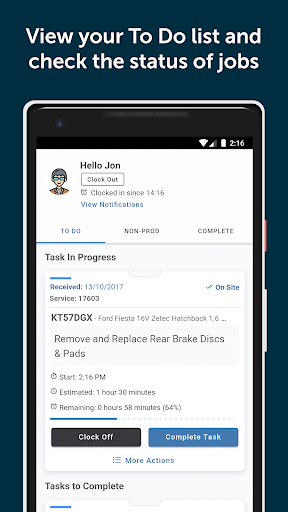 Android application Workshop App screenshort
