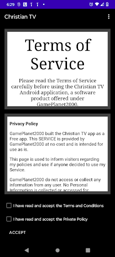 Android application Christian TV screenshort