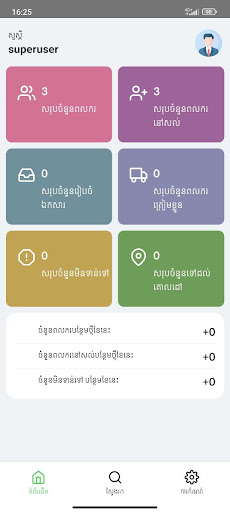 Android application Capricorn107 Management screenshort