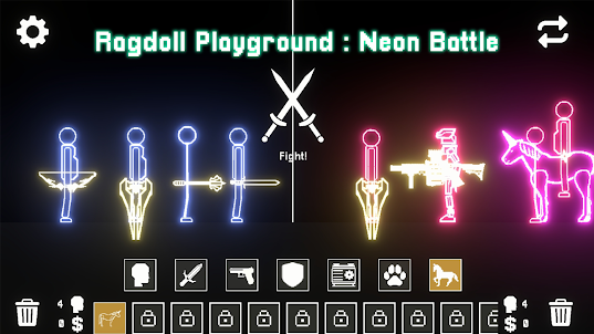 Ragdoll Playground Neon Battle