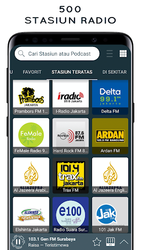 Android application Radio Streaming Indonesia screenshort