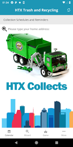 Android application HTX Trash and Recycling screenshort
