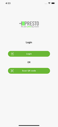 PRESTO-GO Screen 3