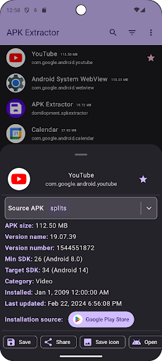 X-/APK Extractor & Installer Screen 3