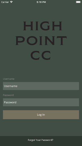 High Point Country Club Screen 2