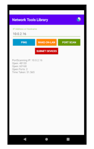 Network Tools Screen 2