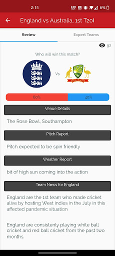 Cricket predictions app (not i Screenshot 2 - AppWisp.com