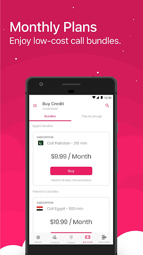 Android application International Calling App | Bl screenshort