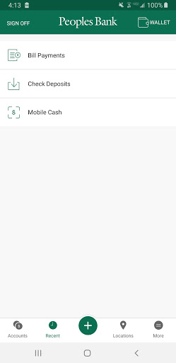 Peoples Bank (WA) Screen 2