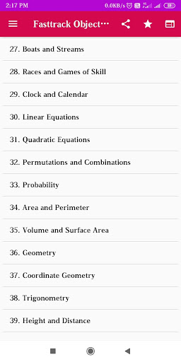 Fast Track Objective Math Book Screen 3