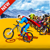 Superheroes Bmx Bicycle Stunts: Free Speed Racing icon
