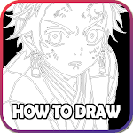 Cover Image of Baixar How to Draw Demon Slayer - 𝒮tep By 𝒮tep 2021 1.1 APK
