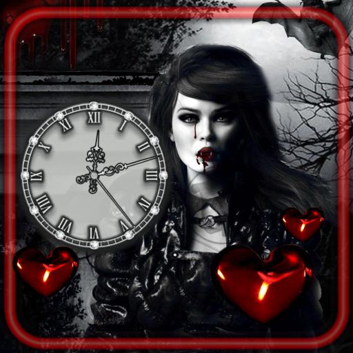 Vampires Girls Clock