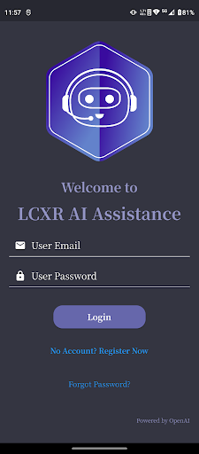 Android application LCXR AI Assistant screenshort