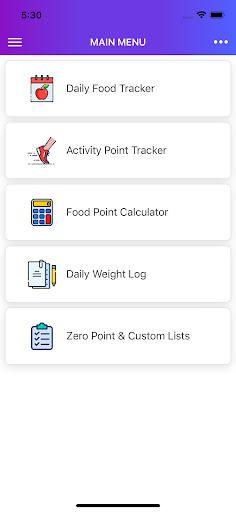 Android application iWatchPoints screenshort