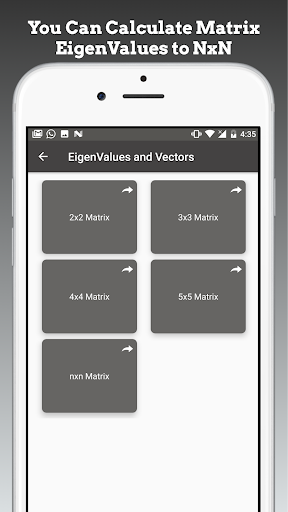 Screenshot of Matrix Operations Calculator
