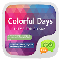 GO SMS PRO COLORFULDAYS THEME