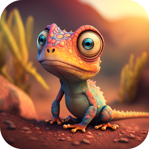 Funny Lizard Live Wallpaper logo
