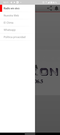 Fm Orión 106.5 MHz Screen 2
