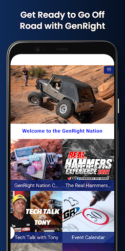 Android application GenRight Off Road screenshort