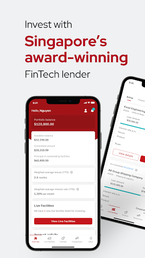 Android application Validus Singapore screenshort