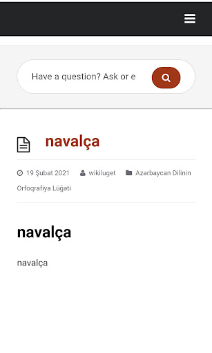 Orfoqrafiya Lugeti - Azərbaycan dilinde lüğət