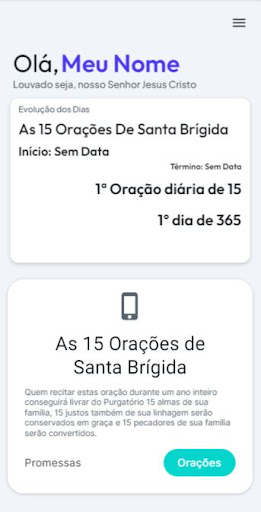 Android application 15 Orações de Santa Brigida screenshort