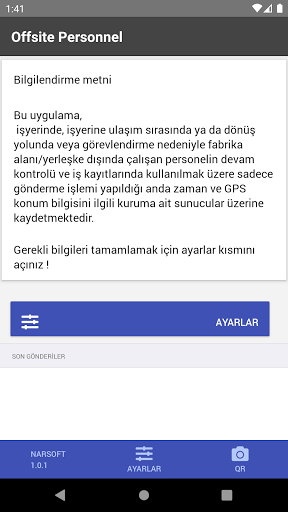 Android application Offsite Personnel screenshort