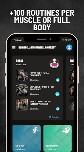 Dumbbell & Barbell Workout Screenshot 3 - AppWisp.com